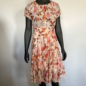NWT Kate Lily Multicolored Flutter Sleeve Sundress
